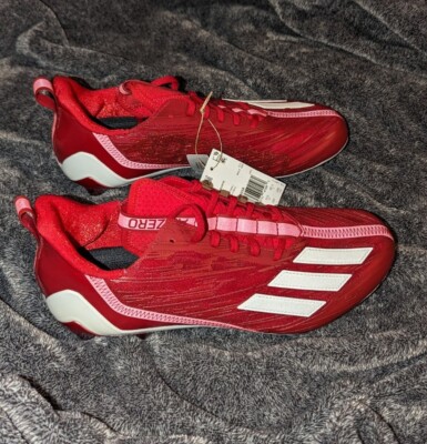 Adidas Adizero Football‎ Cleats Power Red Cloud White GW5058 Brand New Size 13 ADIDAS ADIZERO TEAM POWER RED CLOUD WHITE GW5058 FOOTBALL  main image 4