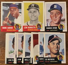 1991 Topps 1953 Archives Boston/Milwaukee Braves Team Set