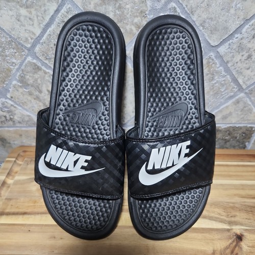 Men Or Womans NIKE FLIP FLOPS SLIDES SANDALS SIZE 6 BLACK UK 3.5 eur 36.5 |  eBay