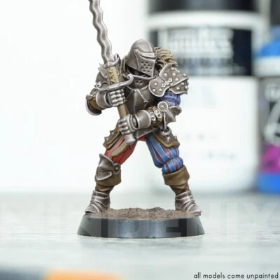 VANGUARD KNIGHT || D&D, Frostgrave, Paladin, 3D Printed Miniature 28mm 32mm A2