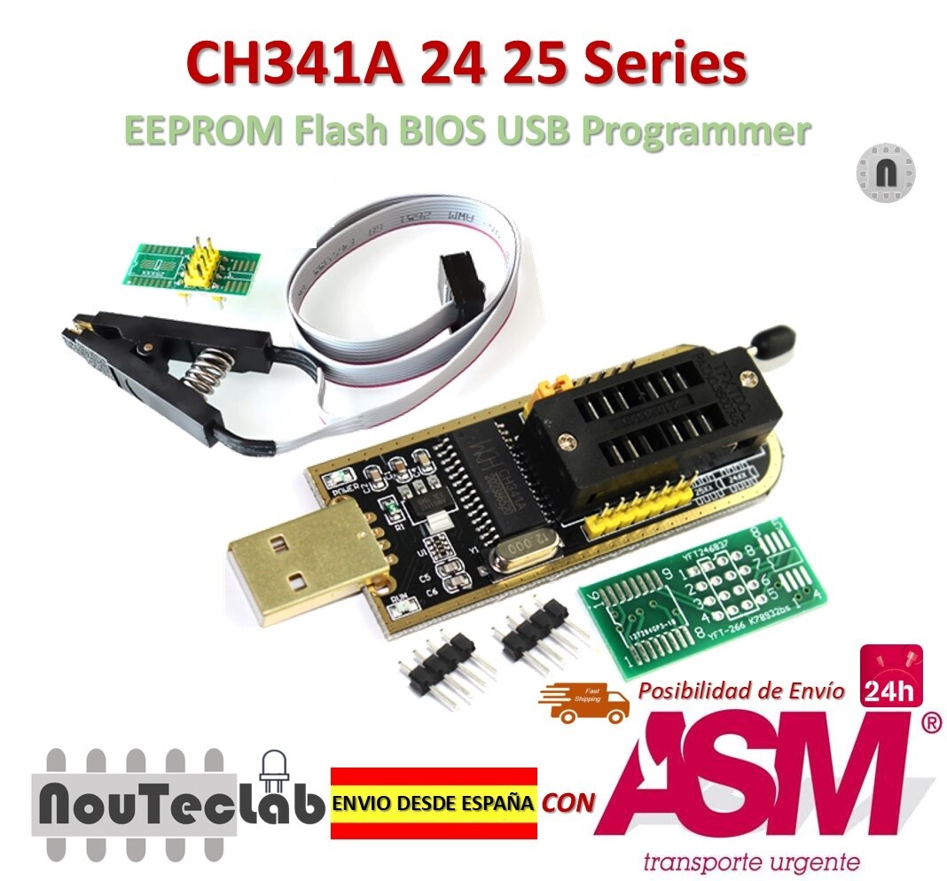 Eeprom Flash Bios Usb Programmer Module Ch341a Soic8 CH341A 24 25