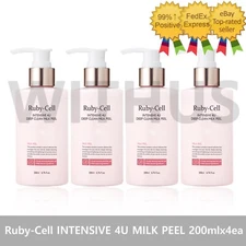 Ruby-Cell INTENSIVE 4U DEEP CLEAN MILK PEEL 200ml / 6.76 fl. oz. x 4ea set