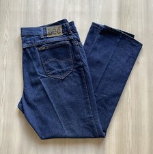 Vintage Lee Riders Union Made In USA Dark Wash Denim Jeans Mens Sz 40x32
