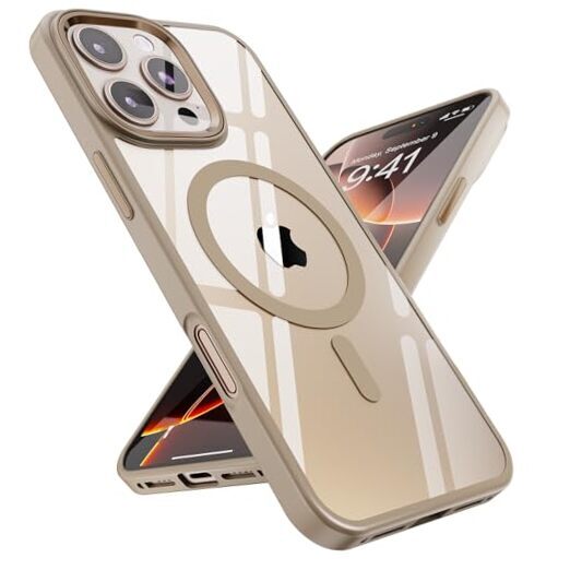 for Case, Compatible with MagSafe, Strongest iPhone 16 Pro Desert Titanium