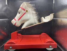 Rare Vintage Doll Rocking Horse Ride ‘em Rock ‘em Roll ‘em Natural Doll Co., Inc