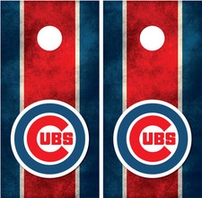 Chicago Cubs Cornhole Board Wraps Decals Graphics