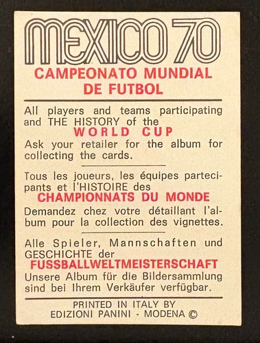 PANINI WORLD CUP 1970 CZERWONY/CZARNY - WYBIERZ SWOJE KARTY - Zdjęcie 218 z 348