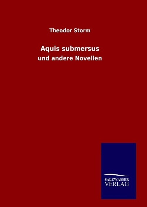 Thumbnail - Theodor Storm | Aquis Submersus | Buch | Deutsch (2014) | Und Andere