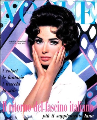 ISABELLA ROSSELLINI Evangelista TURLINGTON Vogue Magazine Italia September 1990