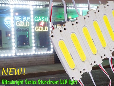 LEDupdates Brightest Store front LED window Light COB Module + UL Power Supply