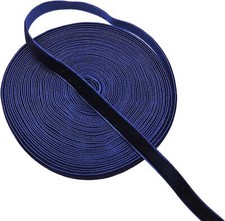 10 Yards Velvet Ribbon 3/8 Inch Single Face Vintage Velvet Ribbon Navy Blue
