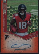 2018 Donruss Elite Turn of the Century Auto Calvin Ridley 6/10