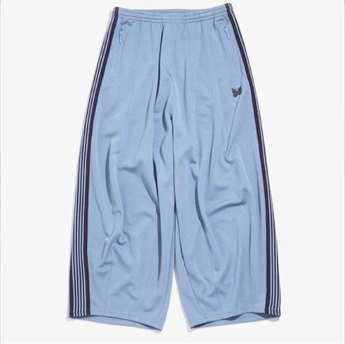 Needles track Butterfly embroidery Straight-leg fat pants Casual sports Wide-leg - Picture 10 of 24