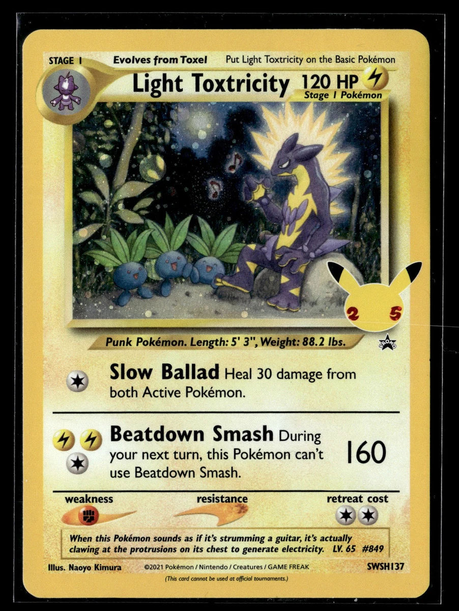 Light Toxtricity Pokémon TCG Cards for sale | eBay