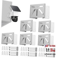 6 PCS Corner Camera Mount, Stainless Steel Mounting Bracket 6PCS Silver