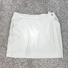 Columbia Skort Womens 8 White PFG Fishing Lined Shorts Stretch Hiking Outdoor