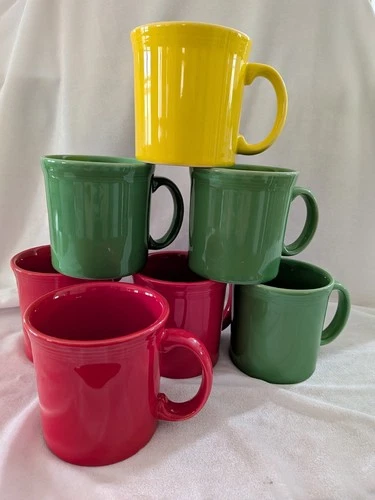 7 Fiestaware Mugs All Clearly Marked No Chips Or Cracking