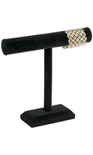 SSWBasics Medium Black Velvet T-Bar Display - RTA- Black Velvet Jewelry Display