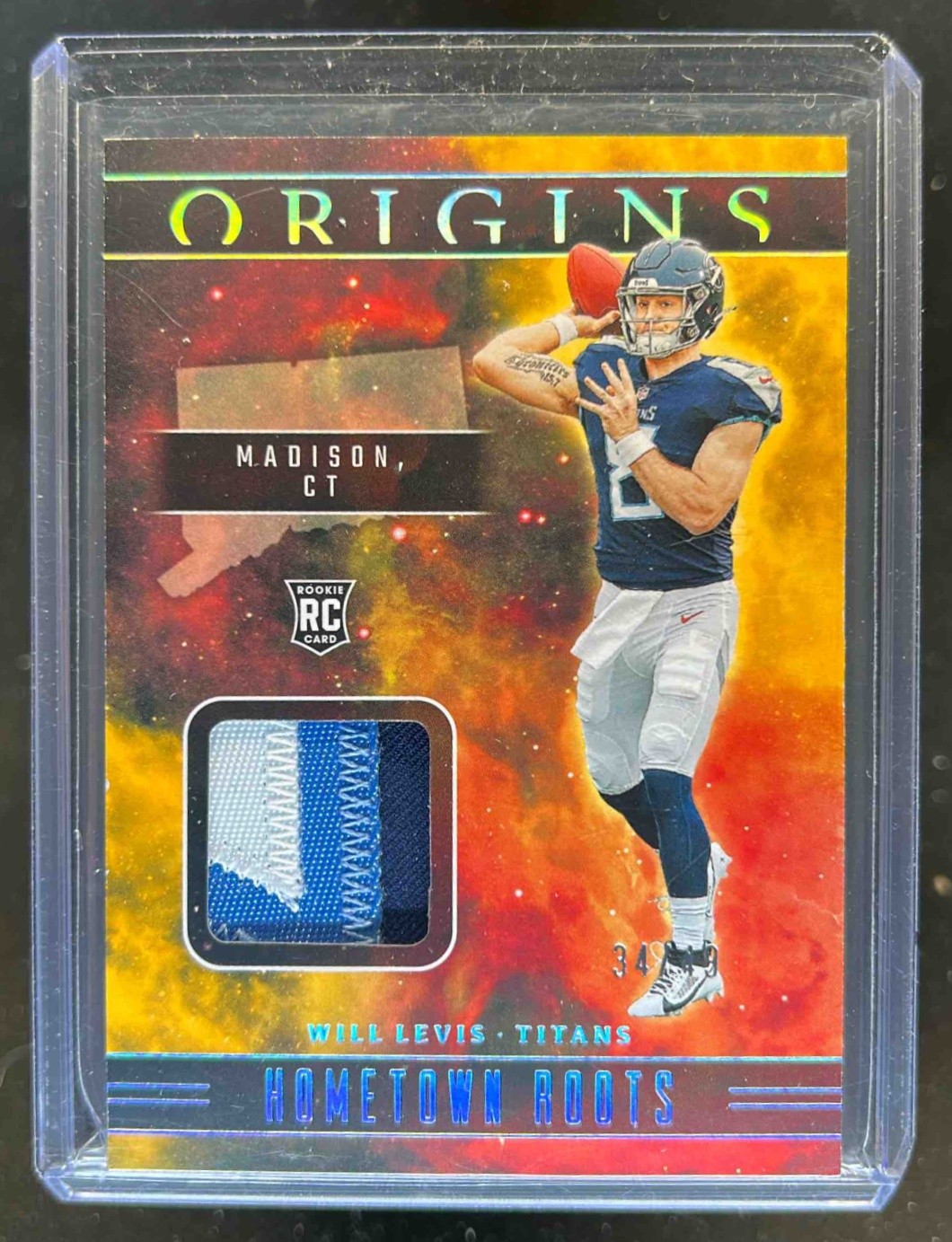 Will Levis Panini Origins Hometown Roots Relics #HRWL Gold