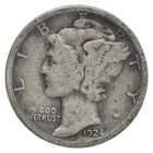 VG+ 1924-S Mercury 90% Silver Dime *2259