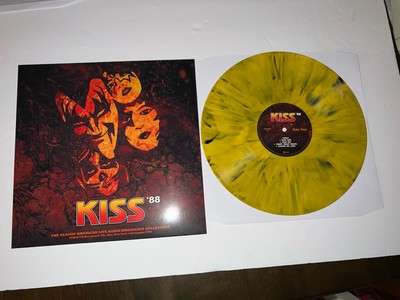 KISS THE RITZ 88 YELLOW MARBLED LP/VINYL RARE ( NOT THE PLAIN YELLOW VERSION )