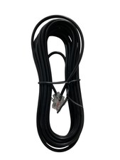 RJ11 Telephone Cord Cable Black Landline Phone Line Wire Heavy Duty