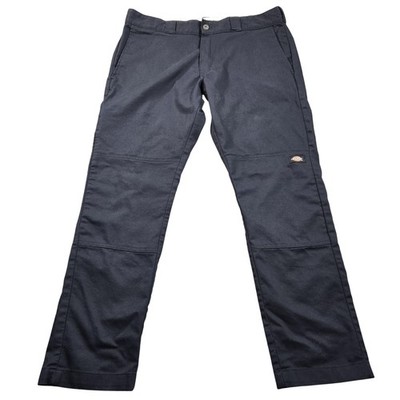 Dickies Pants Mens 36x30 Navy Skinny Straight Stretch Workwear