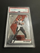 Panini Mosaic 2020 #201 Joe Burrow Rookie PSA 9 Cincinnati Bengals NFL Card. rookie card picture