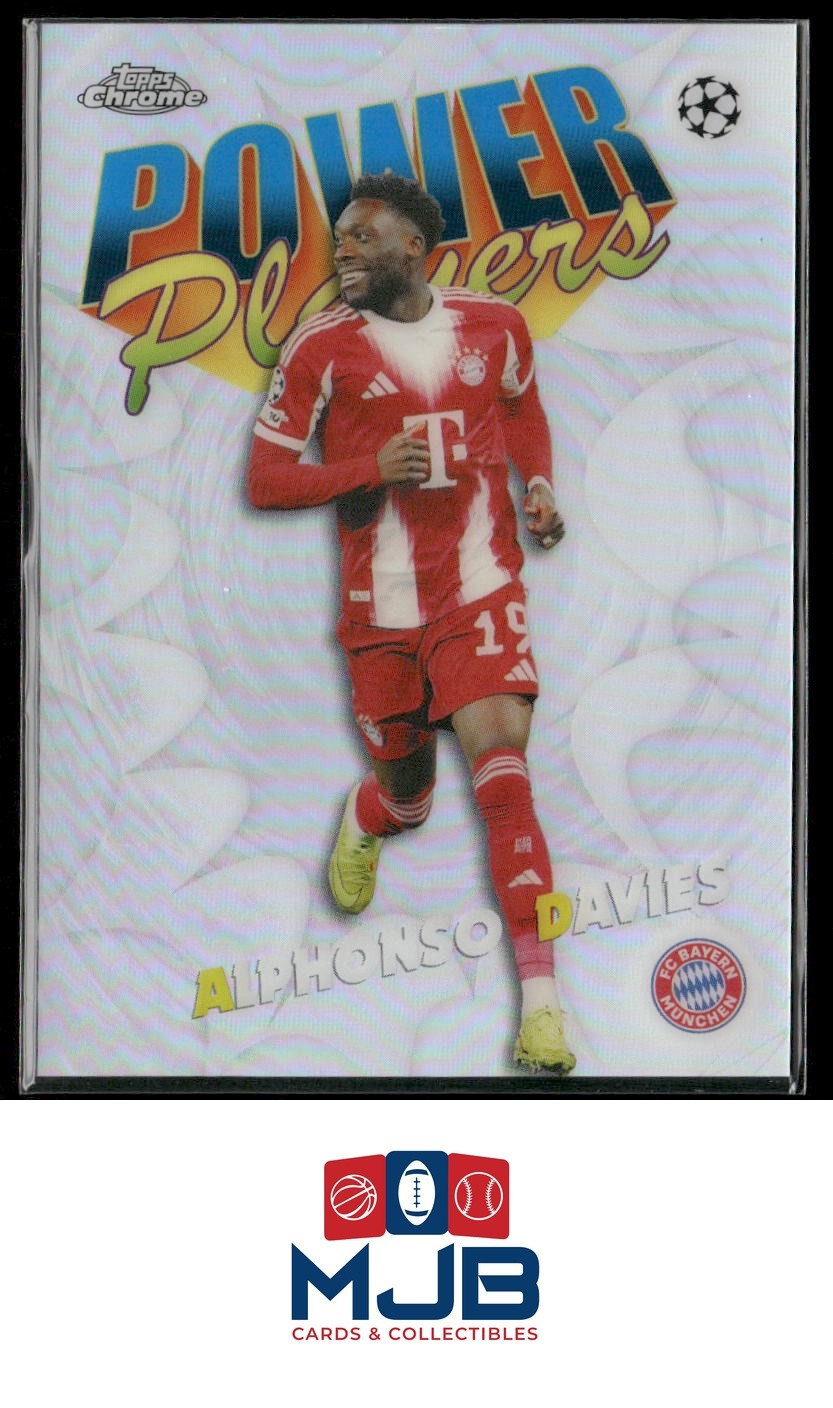 2025-26 Topps Chrome UEFA Club Competitions Alphonso Davies Power Players #PP-19