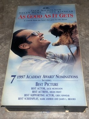 Columbia TriStar  As Good as it Gets 1998 VHS **TESTED**