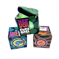 Lot Of 3 NeeDoh Fuzz Ball Flower Power: The Velvet Squeeze - Brand New