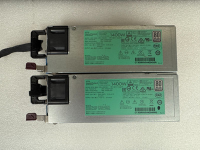 2x HP DPS-1400CB-A 1400W 80 Plus Platinum Power Supply 754383-001 200-240V