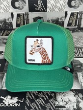 Goorin Bros Giraffe Trucker Hat Green Adjustable Mesh Back Men One Size