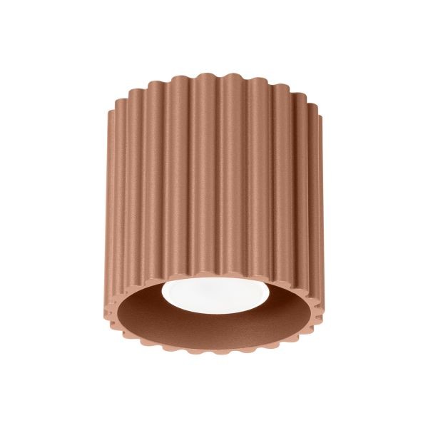 Plafonnier aluminium moka GU10 Aura, spot de plafond salon et cuisine