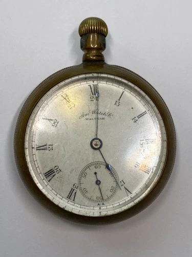 Antique Waltham Gold Filled Pocket Watch Pre-Owned Doesn't Run (36-#02)
