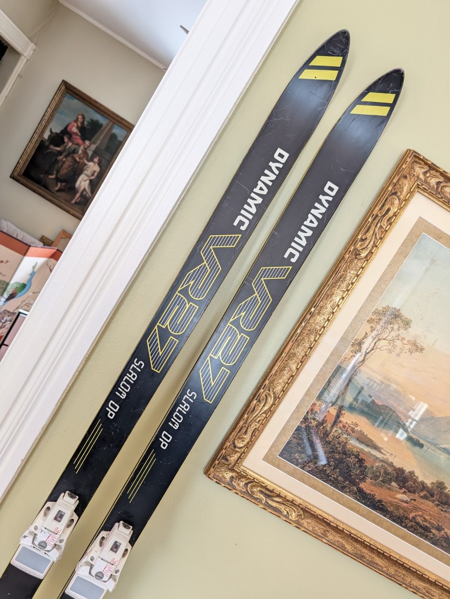 Vintage Dynamic VR 27 Slalom Race Skis 200 cm With Tyrolia Vintage Dynamic VR 27 Slalom Race Skis 200 cm With Tyrolia