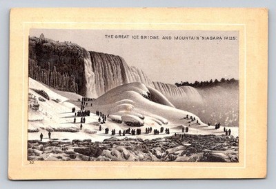 Great Ice Bridge Mountain Niagara Falls Jersey Coffee Trade Card P886