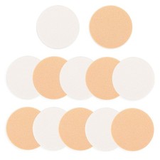 12 Pcs Round Makeup Sponges for Foundation, Facial 1 Count Pack of 12 , nude