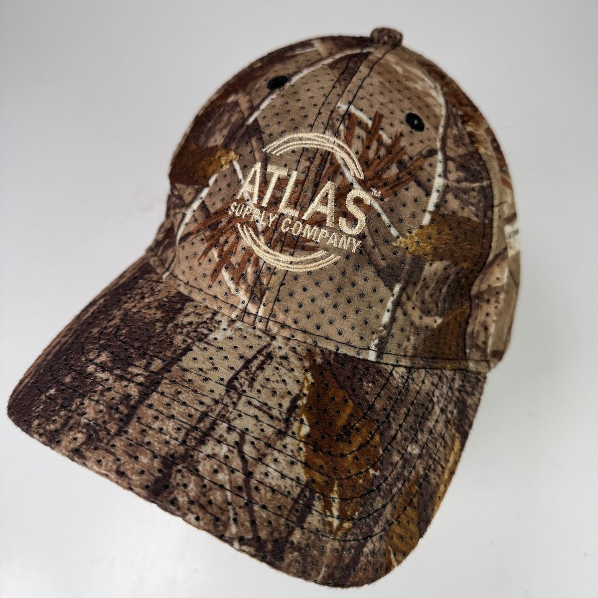 帽子 AtLast.Co Dress Cap HorseHide Atlas Supply Company Hat Camo RealTree Adjustable Men's Hunting