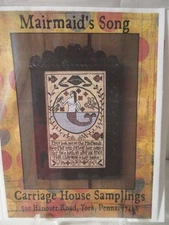 Carriage House Samplings MAIRMAID'S SONG Counted Cross Stitch Pattern