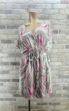 Oddi Dress Small Midi Boho Cottagecore Beach Shortsleeved Drawstring Waist NWT