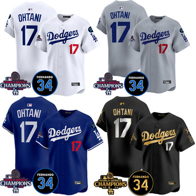 NWT Men's Dodgers #17 Shohei Ohtani World Champions Stitched