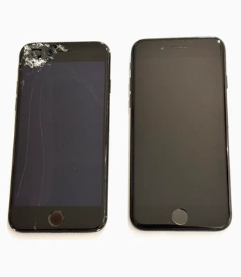 [HS] Lot de 2 iPhone 7 - Non fonctionnels, cassé et abimé  - HS pour pièces - Photo 1/4