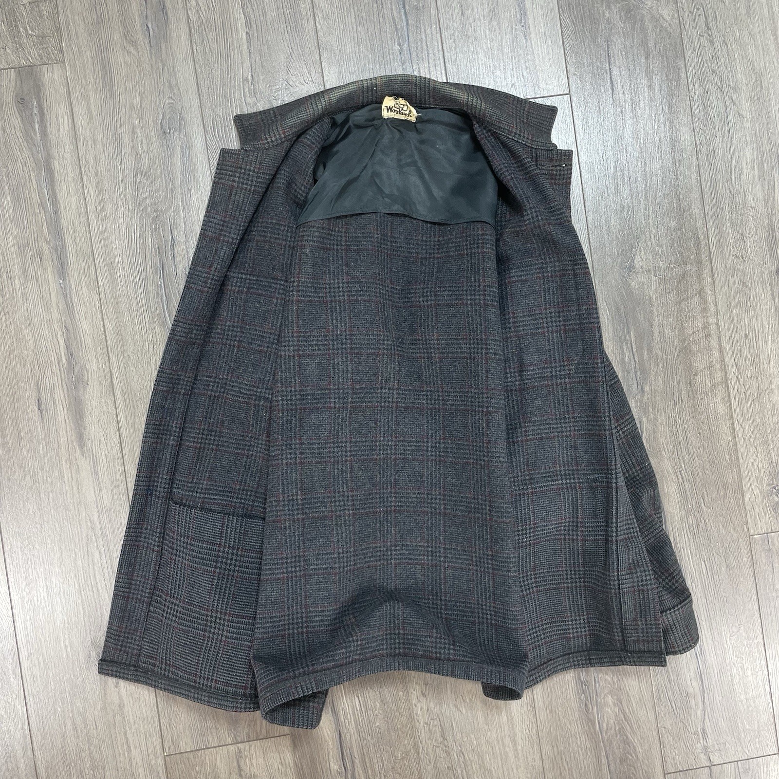 Vintage Woolrich Mackinaw 503 Wool Hunting Jacket Men’s Sz 42 Large Plaid Coat image 3