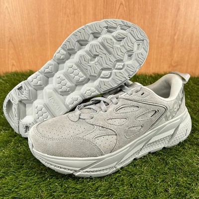 HOKA Clifton L Suede Limestone Lifestyle Shoes 1122571-LLTN Men's