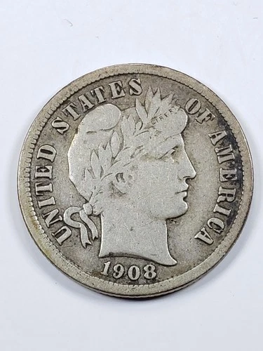 1908-D Barber Dime