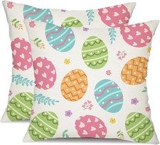 DFXSZ Easter Pillow Covers 18x18 Set of 2 18 x 18 Pack 2 , White