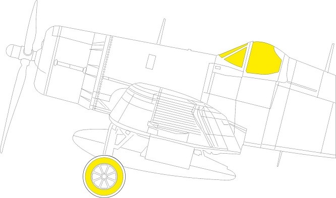 Eduard Accessories EX936 - 1:48 F4U-1D TFace 1/48 Hobby Boss - New