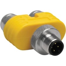 1Pc TURCK YBZ2-FSM4.4/2FK4.4/S651 Splitter, M12 Male to 2 x M12 Female, 4Wi