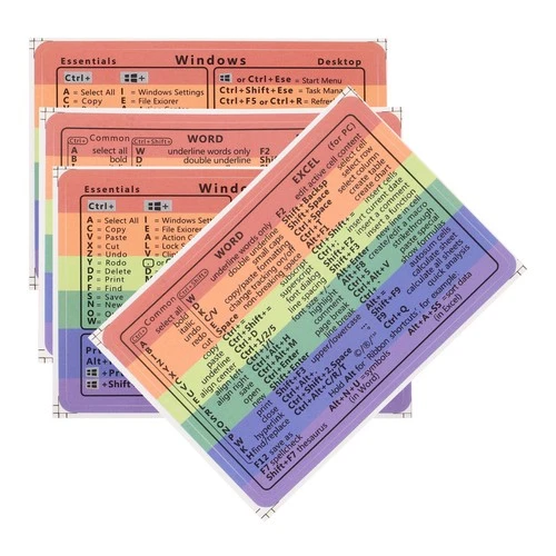 4 Sheets Adhesive Decals Sticker Laptop Keyboard Stickers Bulk